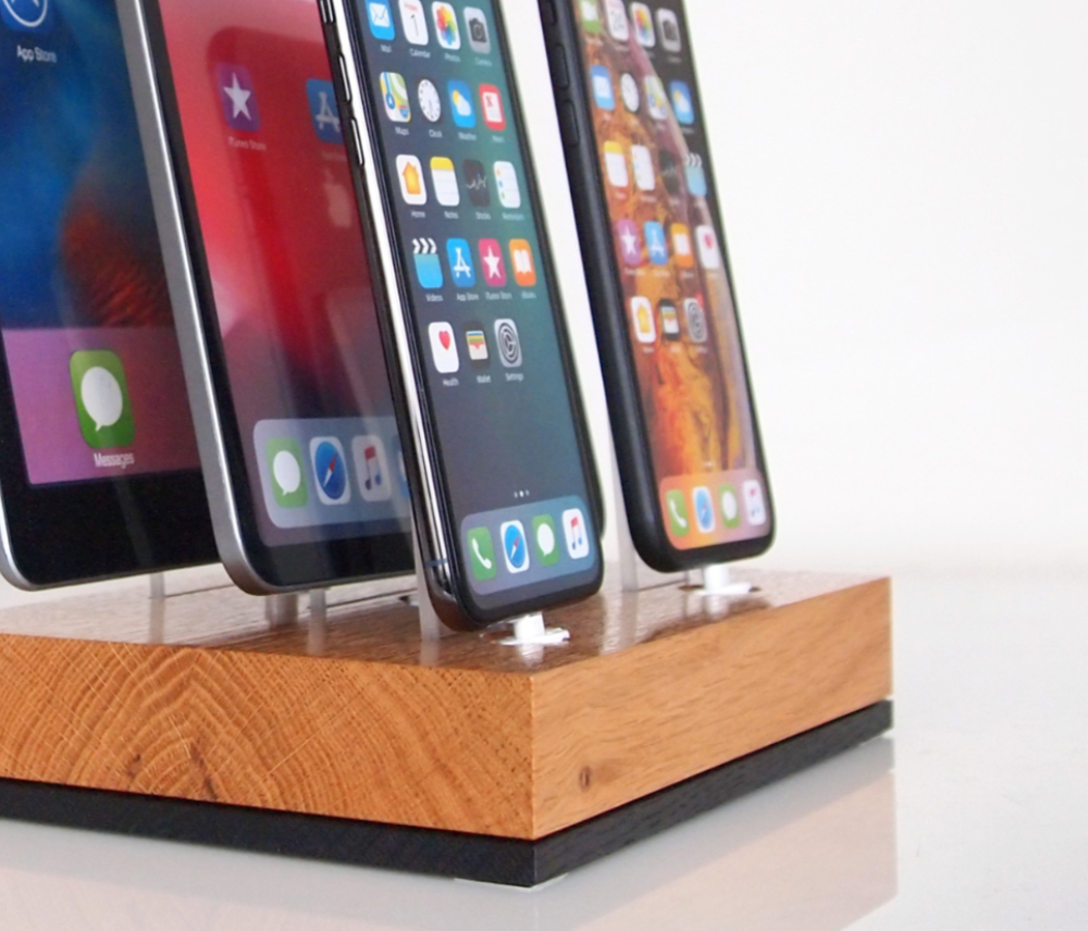 Contemporary Apple and Android docking stations